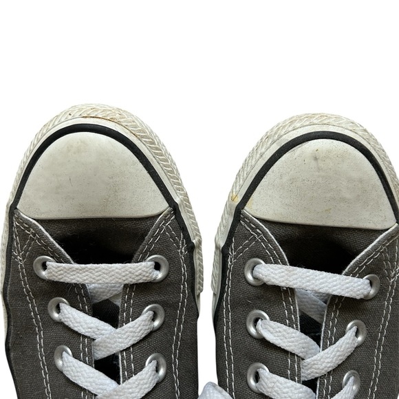 Converse Charcoal Canvas Sneakers Size 8 - Picture 3 of 7